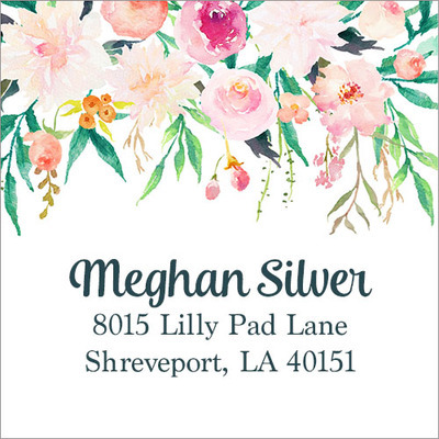 Spring Garden Square Address Labels